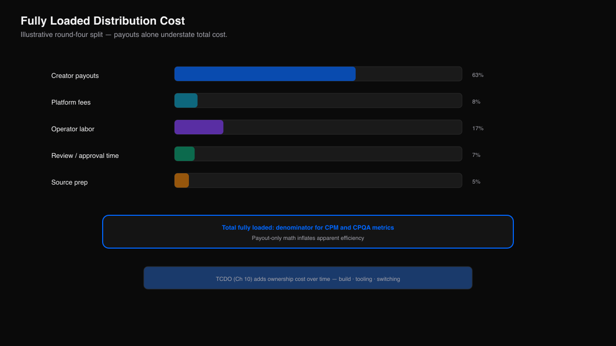 Fully loaded distribution cost components.